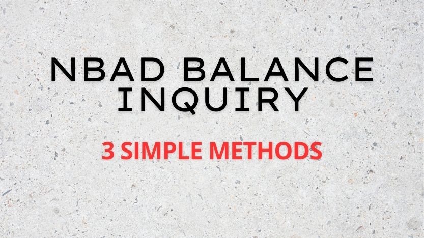 NBAD Balance Inquiry