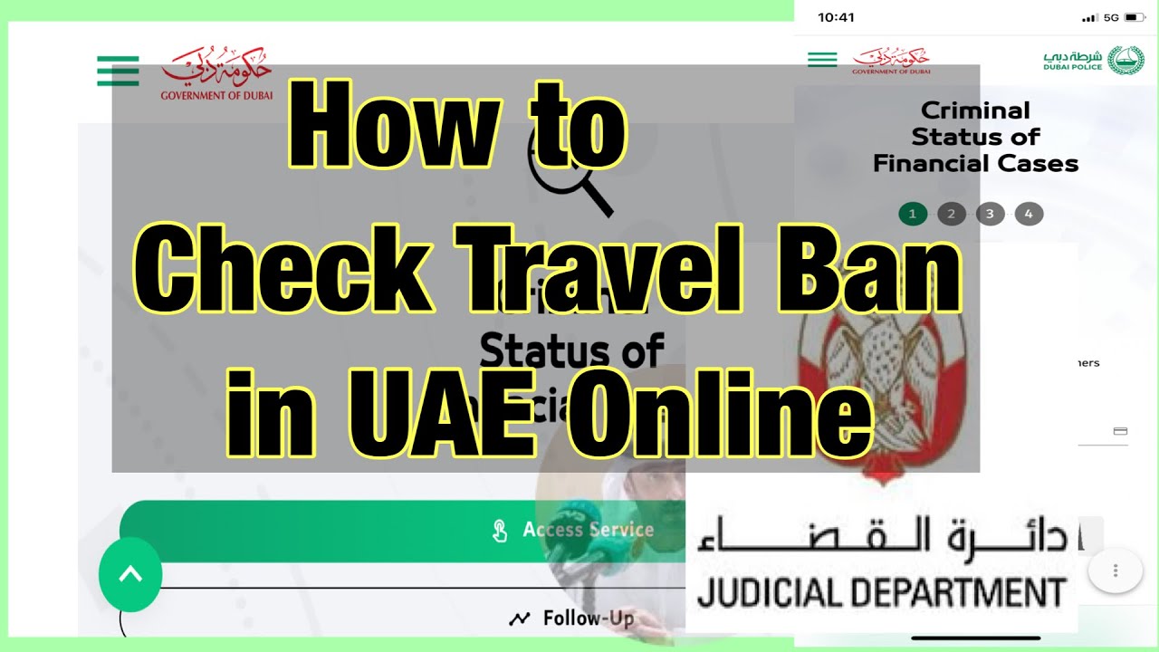 online travel ban check uae