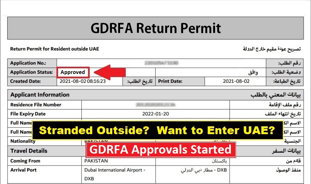 Document Requirements for GDRFA Approval